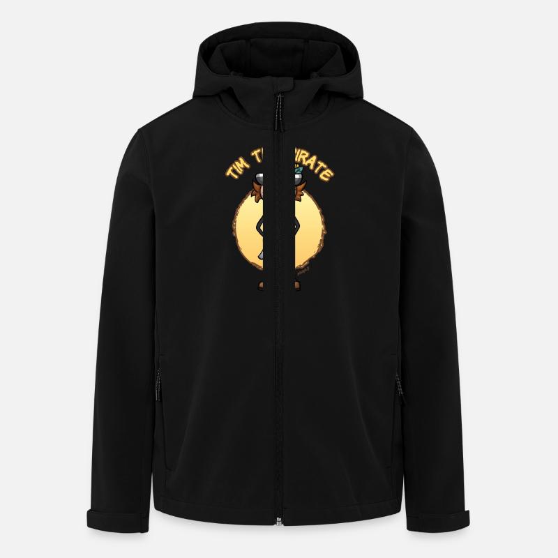 Tim the pirate - Veste softshell homme en polyester recyclé Stanley/Stella - noir