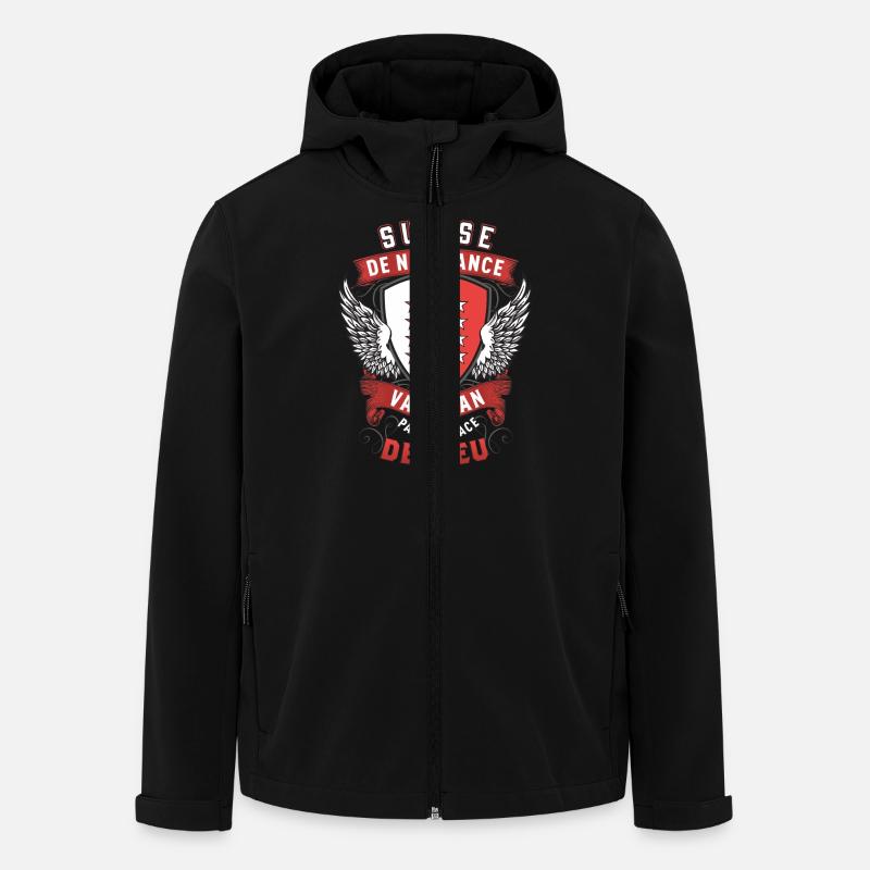 Valaisan Grâce de Dieu - Veste softshell homme en polyester recyclé Stanley/Stella - noir