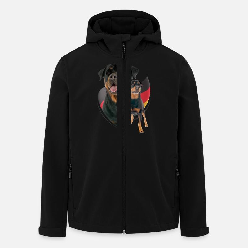 Rottweiler - Men’s Recycled Softshell Jacket by Stanley/Stella - black