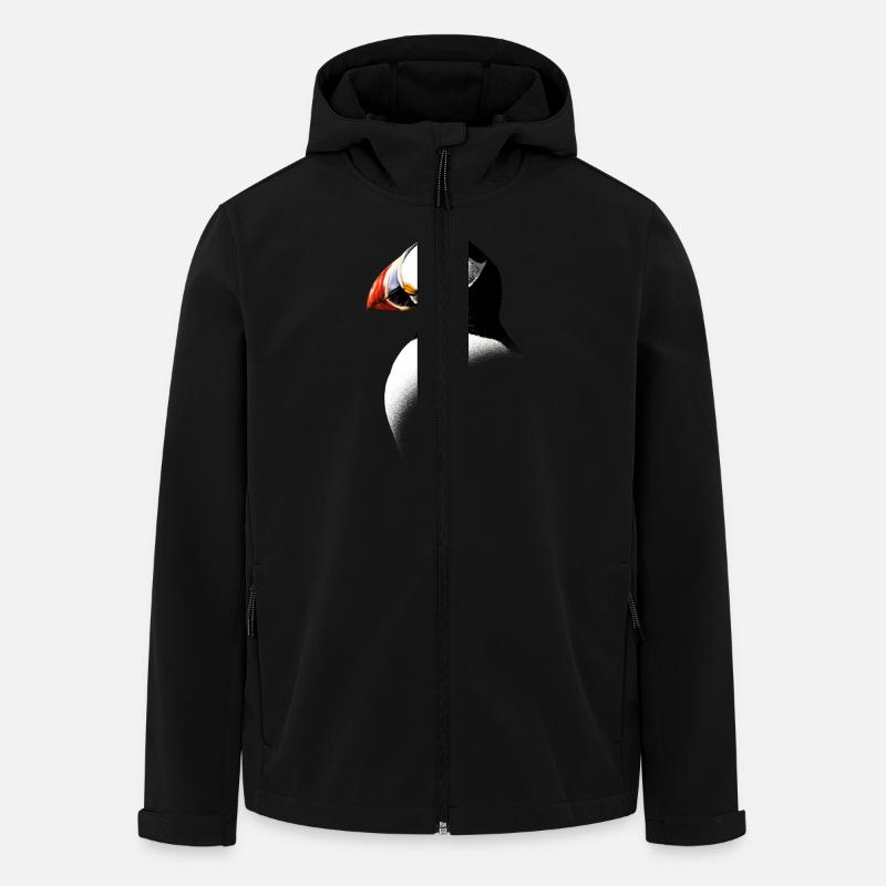 Atlantic Puffin - Men’s Recycled Softshell Jacket by Stanley/Stella - black