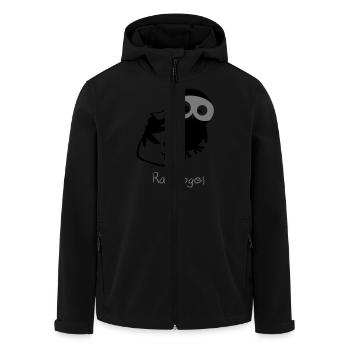 OWL / / bird of prey. - Men’s Recycled Softshell Jacket by Stanley/Stella - black - Front - AI Model Male 185 light (185cm)