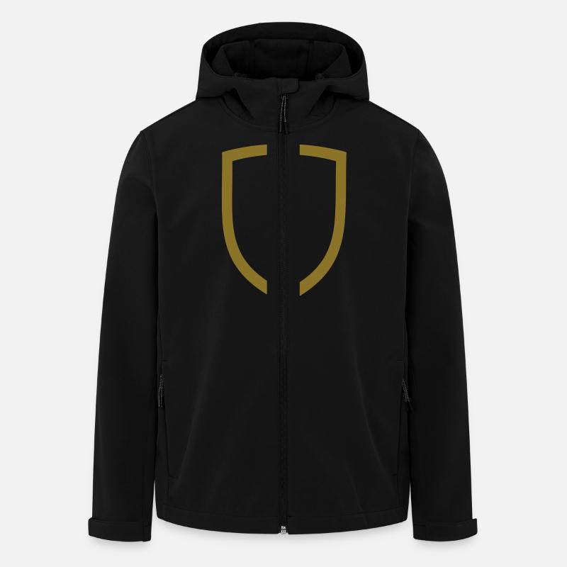 Wappen - Recycelte Männer Softshell-Jacke von Stanley/Stella - Schwarz