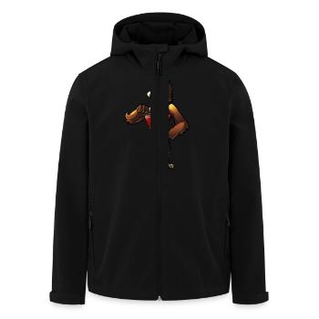 Deutscher Fan Adler - Recycelte Männer Softshell-Jacke von Stanley/Stella - Schwarz - Vorne - AI Model Male 185 light (185cm)
