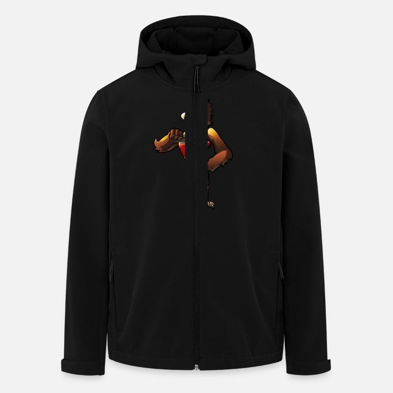 Deutscher Fan Adler - Recycelte Männer Softshell-Jacke von Stanley/Stella - Schwarz