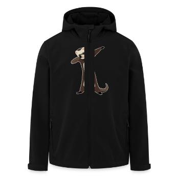 Ferret Dabbing Funny Pet Ferret - Men’s Recycled Softshell Jacket by Stanley/Stella - black - Front - AI Model Male 185 light (185cm)