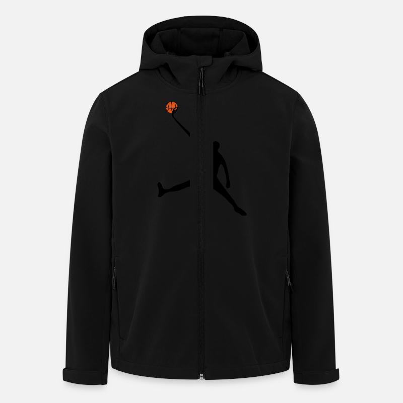 basketball - Recycelte Männer Softshell-Jacke von Stanley/Stella - Schwarz