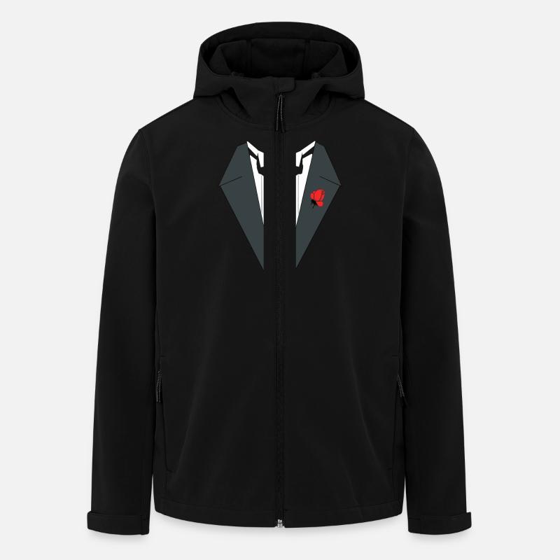 Tuxedo - Men’s Recycled Softshell Jacket by Stanley/Stella - black