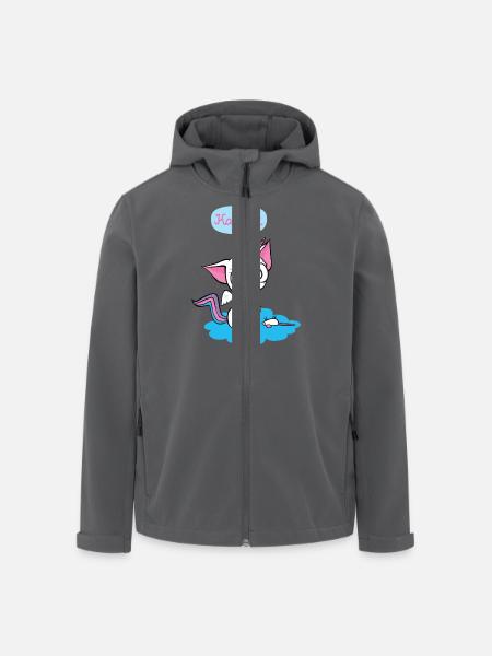 Unicornkitty - Einhorn Katze - Recycelte Männer Softshell-Jacke von Stanley/Stella - Schwarz