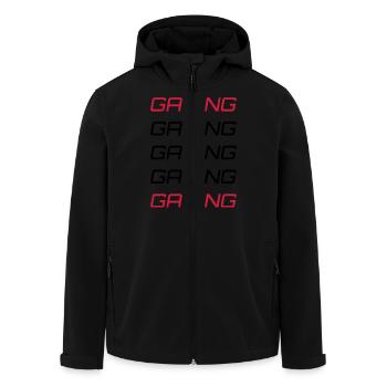 Gaming Gaming Gaming Gaming Gaming - Men’s Recycled Softshell Jacket by Stanley/Stella - black - Front - AI Model Male 185 light (185cm)