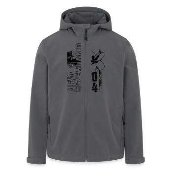 New Zealand 2014 - Men’s Recycled Softshell Jacket by Stanley/Stella - black - Front - AI Model Male 185 light (185cm)