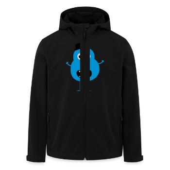 Funny Vintage Monster - Recycelte Männer Softshell-Jacke von Stanley/Stella - Schwarz - Vorne - AI Model Male 185 light (185cm)