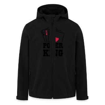 Poker king - Veste softshell homme en polyester recyclé Stanley/Stella - noir - Devant - AI Model Male 185 light (185cm)