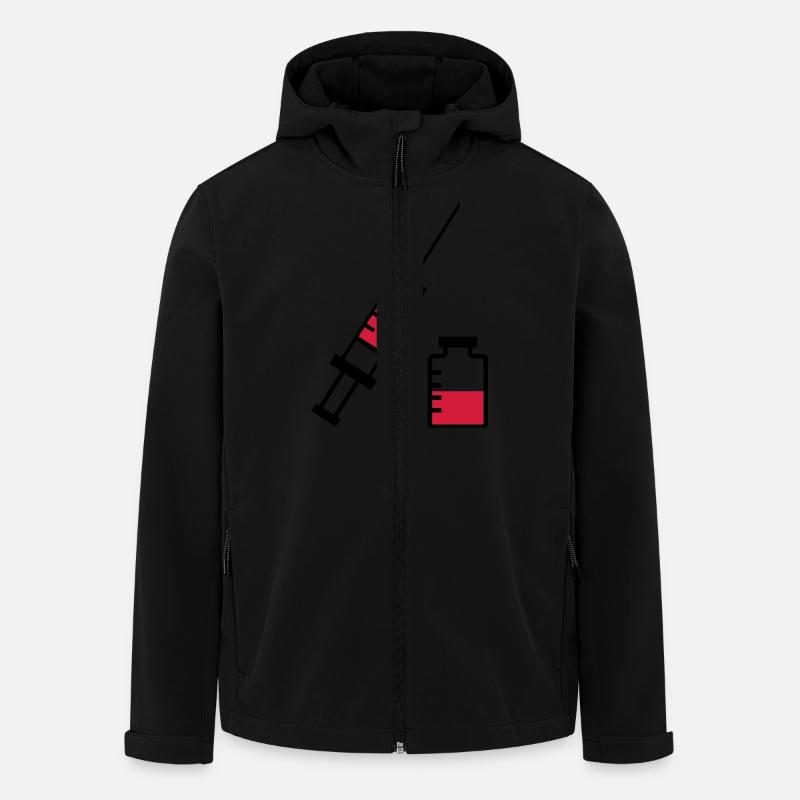 Spritze - Recycelte Männer Softshell-Jacke von Stanley/Stella - Schwarz