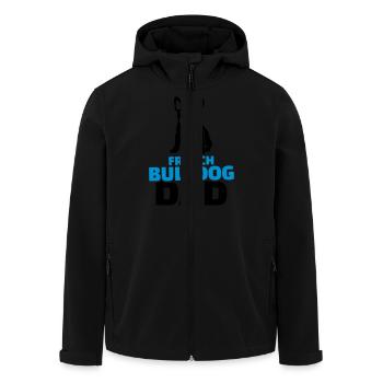 French Bulldog Dad - Veste softshell homme en polyester recyclé Stanley/Stella - noir - Devant - AI Model Male 185 light (185cm)