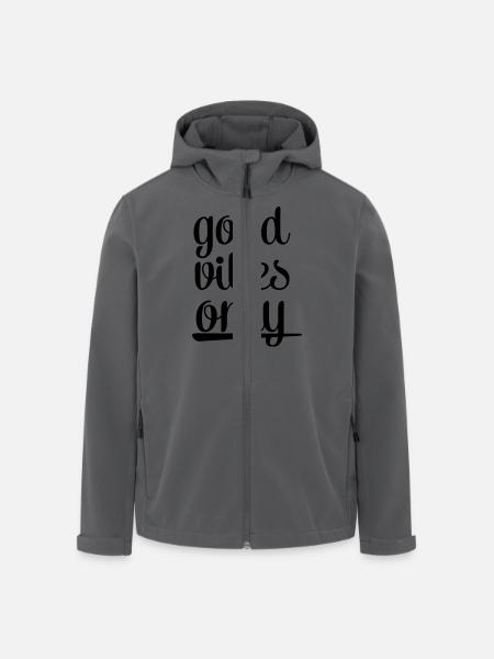 Good Vibes Only - Men’s Recycled Softshell Jacket by Stanley/Stella - black