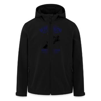 Supermoto Racing - Recycelte Männer Softshell-Jacke von Stanley/Stella - Schwarz - Vorne - AI Model Male 185 light (185cm)