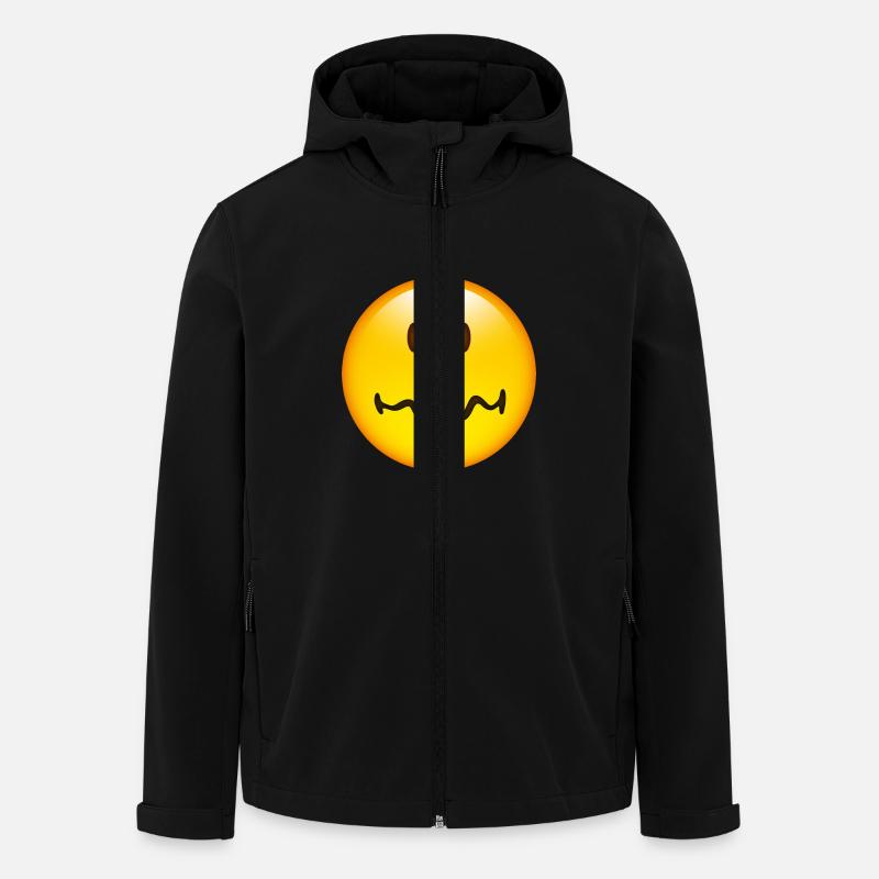 Smiley Question mark - Recycelte Männer Softshell-Jacke von Stanley/Stella - Schwarz