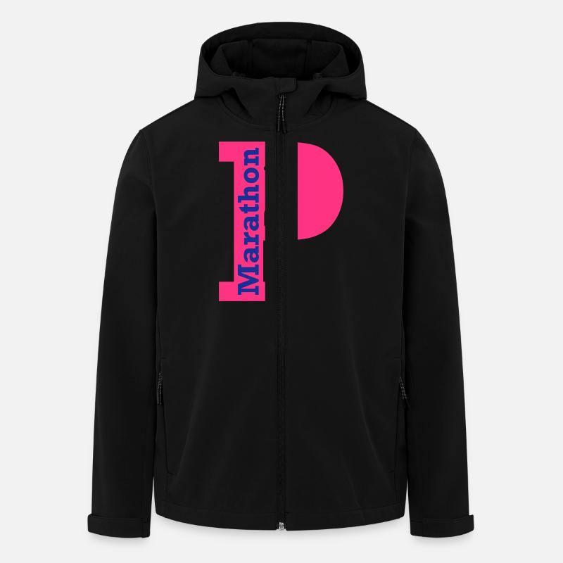 paris_marathon - Men’s Recycled Softshell Jacket by Stanley/Stella - black