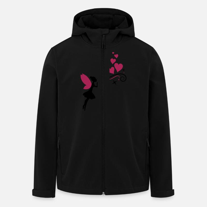 fairy fee hearts - Recycelte Männer Softshell-Jacke von Stanley/Stella - Schwarz