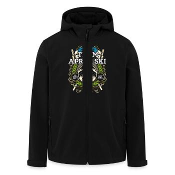 Apres Ski T Shirt Team Apres Ski - Recycelte Männer Softshell-Jacke von Stanley/Stella - Schwarz - Vorne - AI Model Male 185 light (185cm)