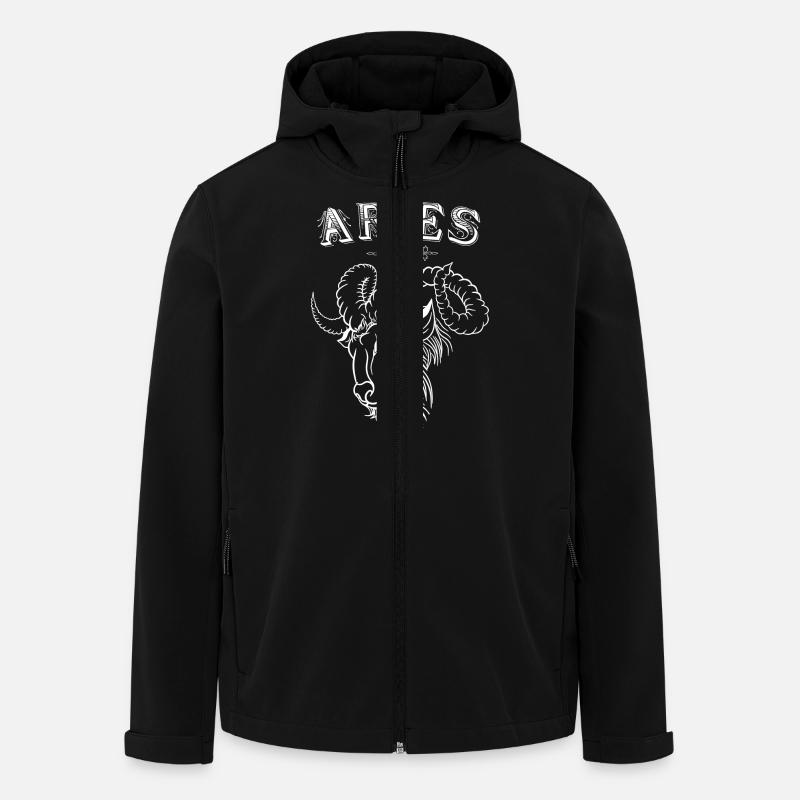 Aries Sternzeichen Widder - Recycelte Männer Softshell-Jacke von Stanley/Stella - Schwarz