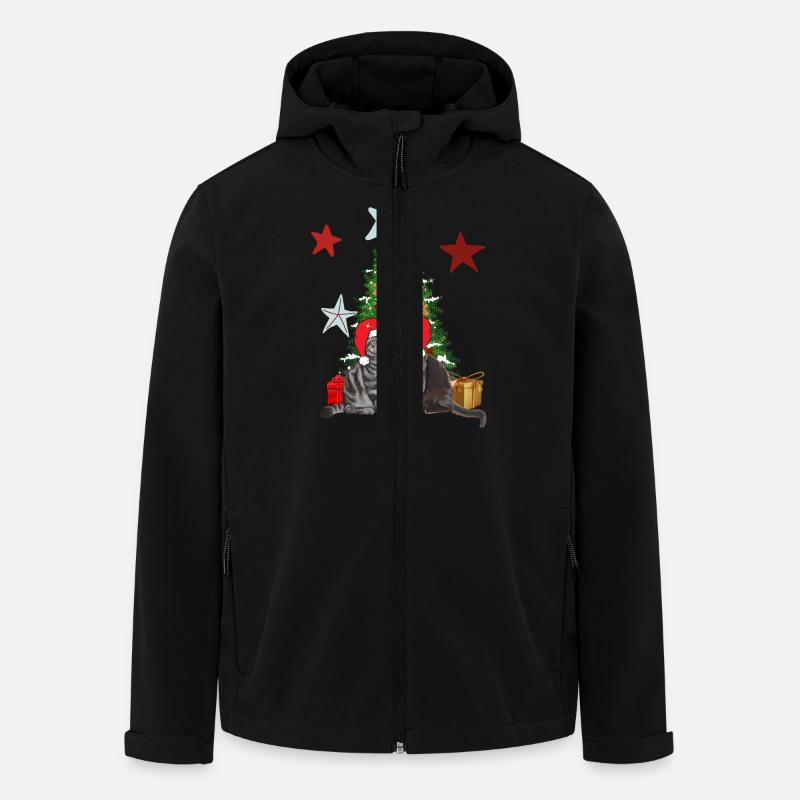 Weihnachtsbaum der Frangins - Recycelte Männer Softshell-Jacke von Stanley/Stella - Schwarz