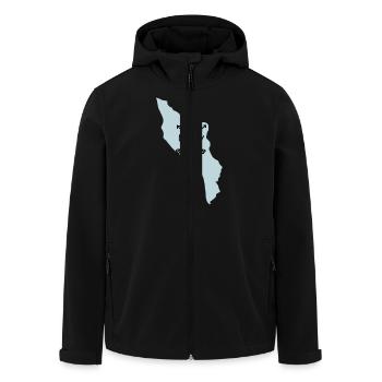 Il d'oléron love all directions - Men’s Recycled Softshell Jacket by Stanley/Stella - black - Front - AI Model Male 185 light (185cm)