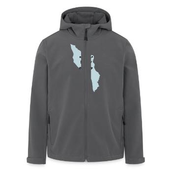 Il d'oléron love toutes directions - Veste softshell homme en polyester recyclé Stanley/Stella - charbon - Devant - AI Model Male 185 light (185cm)