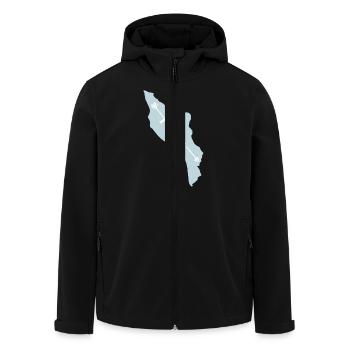 Il d'Oléron I love - Men’s Recycled Softshell Jacket by Stanley/Stella - black - Front - AI Model Male 185 light (185cm)