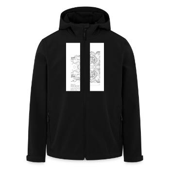 Jesus ist der Weg die Wahrheit und dals Leben - Recycelte Männer Softshell-Jacke von Stanley/Stella - Schwarz - Vorne - AI Model Male 185 light (185cm)
