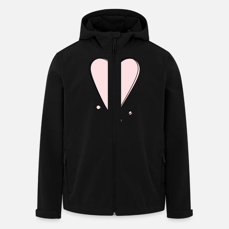Gamme de cœurs modernes - Veste softshell homme en polyester recyclé Stanley/Stella - noir