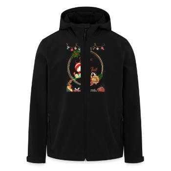 Joyeux Noël png - Veste softshell homme en polyester recyclé Stanley/Stella - noir - Devant - AI Model Male 185 light (185cm)