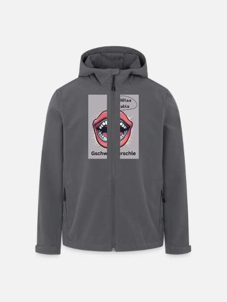 Gschwätzbürschle - Recycelte Männer Softshell-Jacke von Stanley/Stella - Schwarz