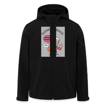 Schlabbergosch - Recycelte Männer Softshell-Jacke von Stanley/Stella - Schwarz - Vorne - AI Model Male 185 light (185cm)