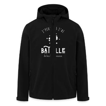 J’peux pas j’ai bataille de boules de mousse - Veste softshell homme en polyester recyclé Stanley/Stella - noir - Devant - AI Model Male 185 light (185cm)