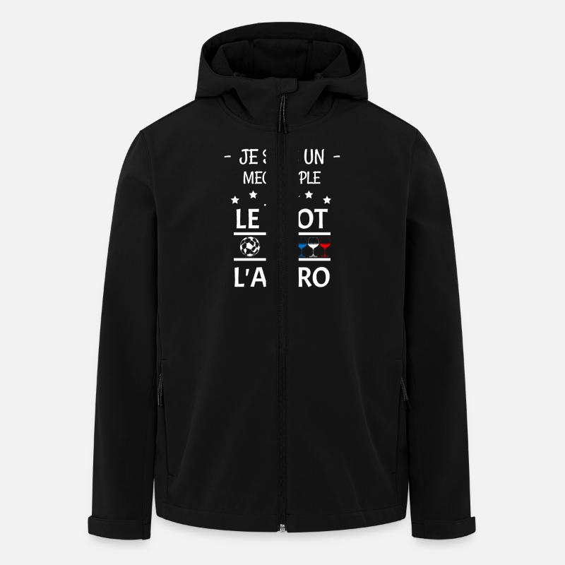 Football - Men’s Recycled Softshell Jacket by Stanley/Stella - black