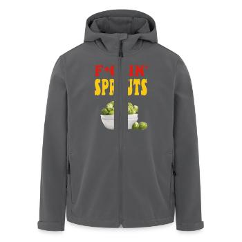 F*CKIN SPROUTS - NEG DUPREE - Veste softshell homme en polyester recyclé Stanley/Stella - noir - Devant - AI Model Male 185 light (185cm)