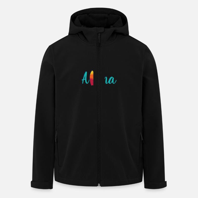 Aloha Vibes – Hawaii Edition - Recycelte Männer Softshell-Jacke von Stanley/Stella - Schwarz