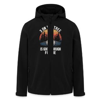 Perfekt für Retro-Auto-Enthusiasten - Recycelte Männer Softshell-Jacke von Stanley/Stella - Schwarz - Vorne - AI Model Male 185 light (185cm)