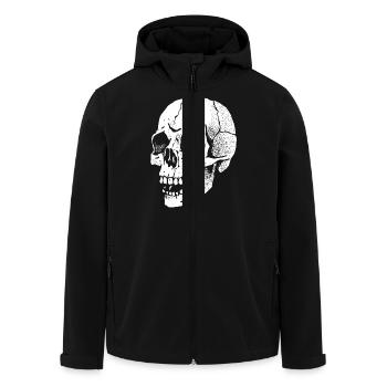 Skull - Men’s Recycled Softshell Jacket by Stanley/Stella - black - Front - AI Model Male 185 light (185cm)