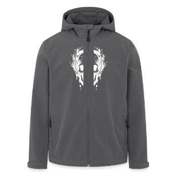 Schädel der Gesetzlosen Autobahn-Gangs Tod von Bikern - Recycelte Männer Softshell-Jacke von Stanley/Stella - Schwarz - Vorne - AI Model Male 185 light (185cm)