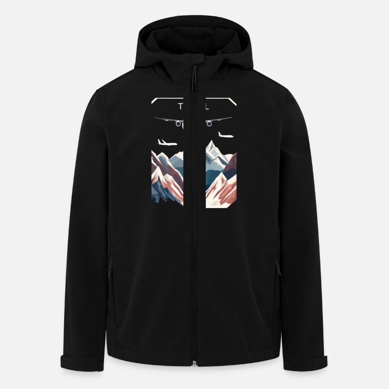 Reisen - Recycelte Männer Softshell-Jacke von Stanley/Stella - Schwarz