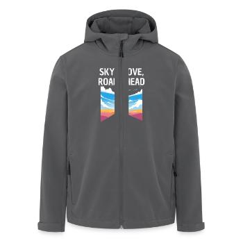 ROADTRIP DESIGN - Recycelte Männer Softshell-Jacke von Stanley/Stella - Schwarz - Vorne - AI Model Male 185 light (185cm)