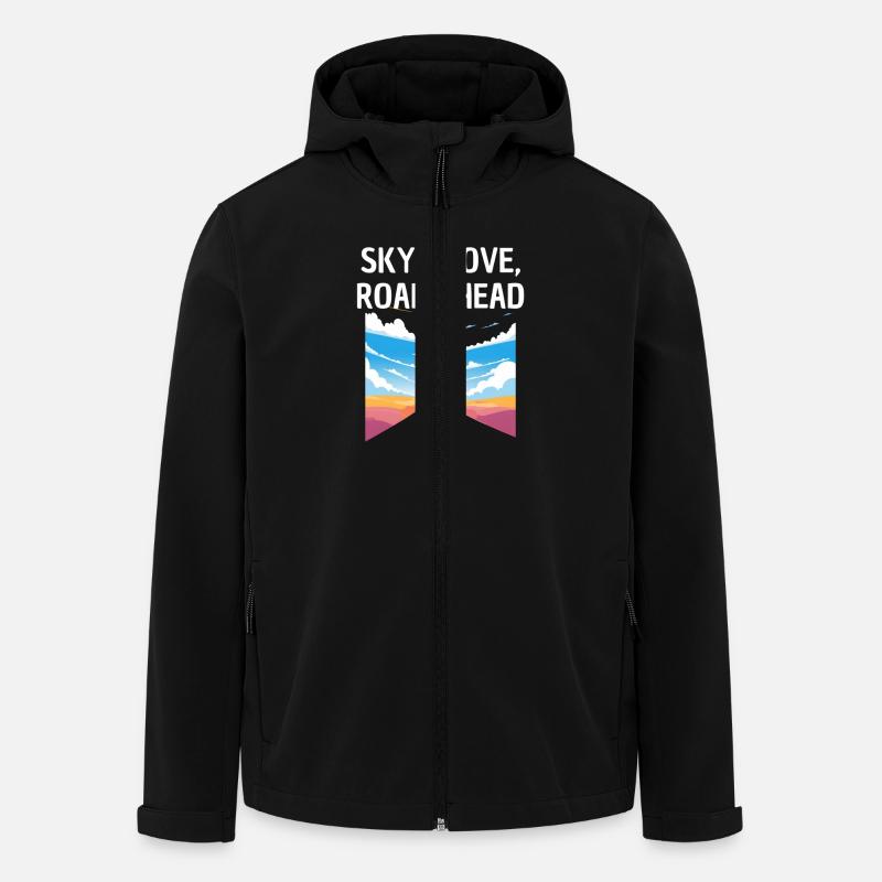 ROADTRIP DESIGN - Recycelte Männer Softshell-Jacke von Stanley/Stella - Schwarz