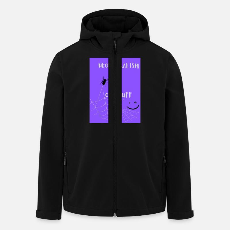 NEOLIBERALISM is OLD STUFF - Veste softshell homme en polyester recyclé Stanley/Stella - noir