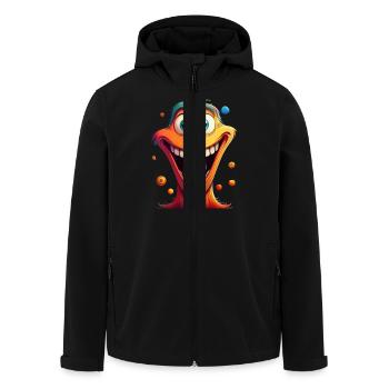 Dessin animé drôle - Veste softshell homme en polyester recyclé Stanley/Stella - noir - Devant - AI Model Male 185 light (185cm)