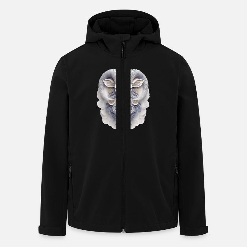 Zodiac sign Aries - Men’s Recycled Softshell Jacket by Stanley/Stella - black