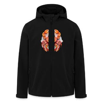 Zodiac sign Cancer - Men’s Recycled Softshell Jacket by Stanley/Stella - black - Front - AI Model Male 185 light (185cm)