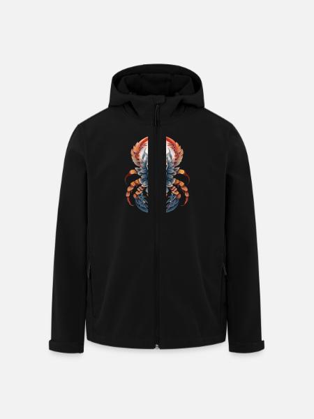 Signe du zodiaque Scorpion - Veste softshell homme en polyester recyclé Stanley/Stella - noir
