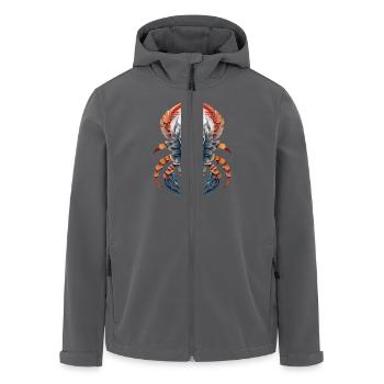 Zodiac sign Scorpion - Men’s Recycled Softshell Jacket by Stanley/Stella - anthracite - Front - AI Model Male 185 light (185cm)